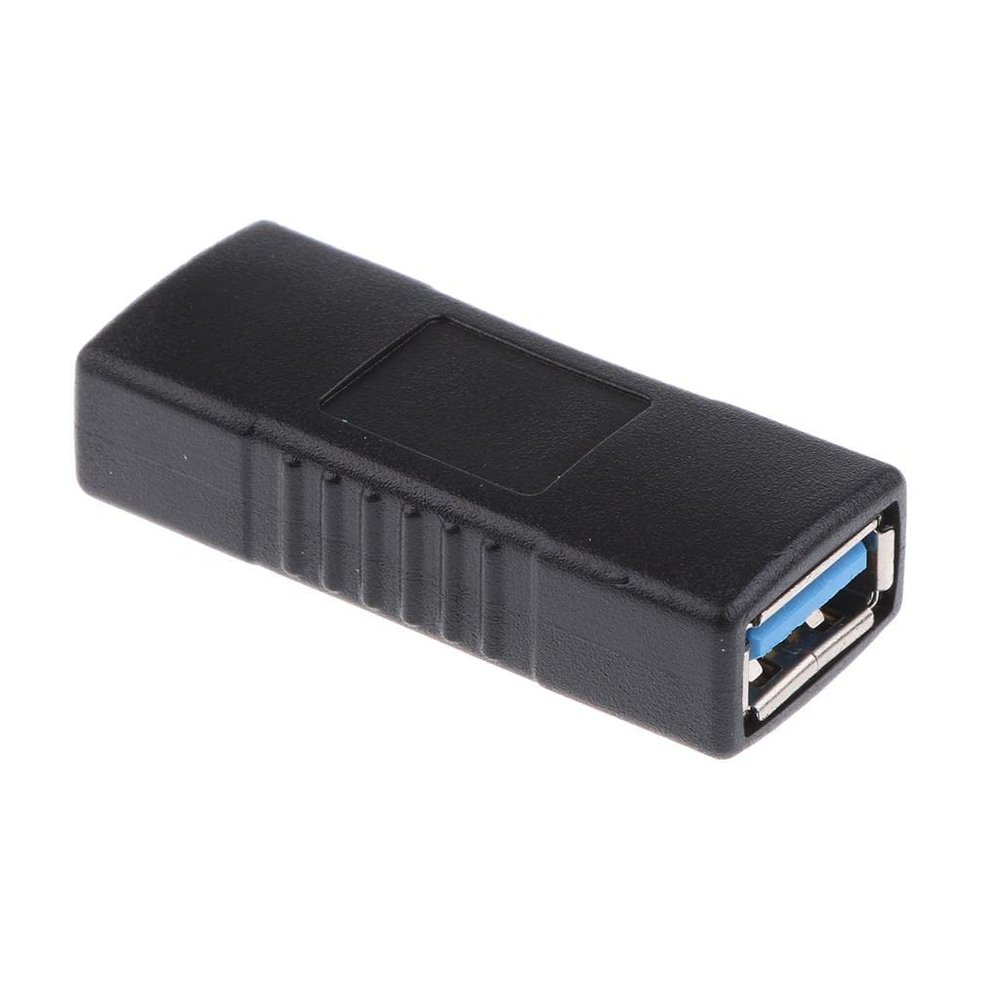 Kokiya USB 3.0 Type A Female to Female Adapter Coupler Changer Connector Extension, Black, as described