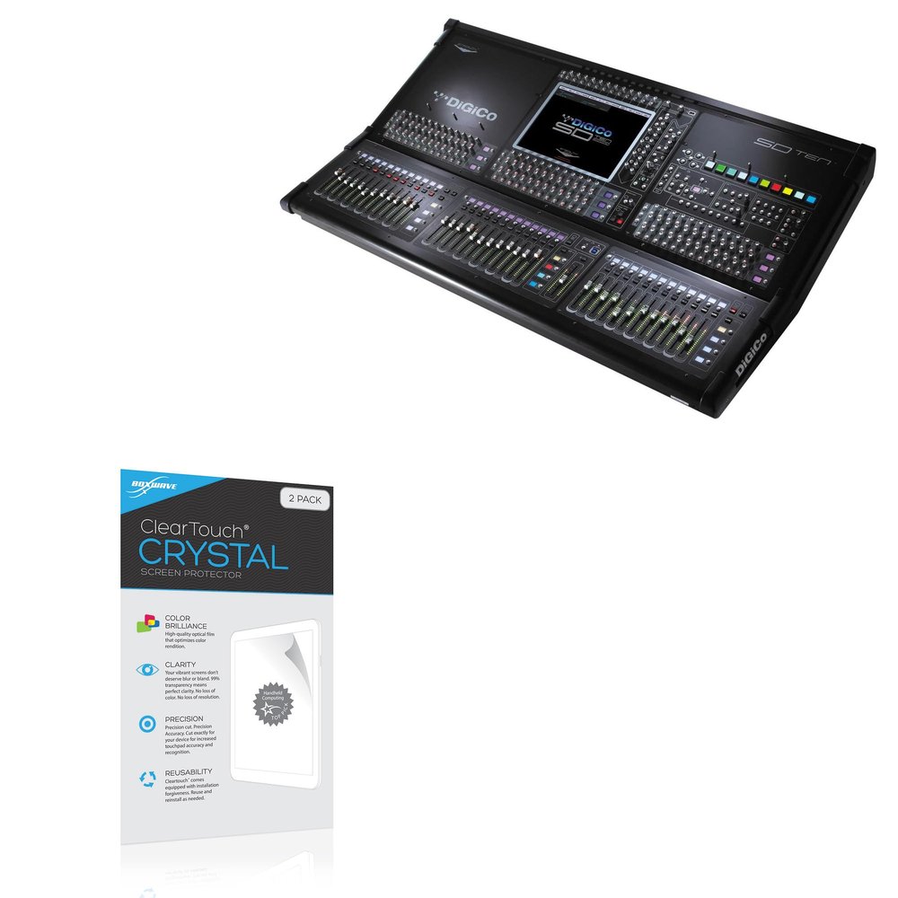 BoxWave Screen Protector Compatible with DiGiCo SD10B - ClearTouch Crystal (2-Pack), HD Film Skin - Shields from Scratches