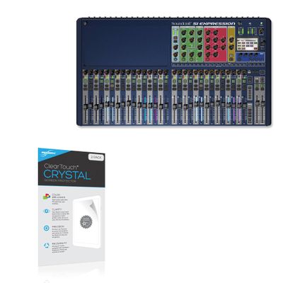 BoxWave Screen Protector Compatible with Soundcraft Si Expression 3 - ClearTouch Crystal (2-Pack), HD Film Skin - Shields from Scratches
