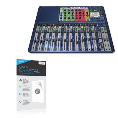 BoxWave Screen Protector Compatible with Soundcraft Si Expression 2 - ClearTouch Crystal (2-Pack), HD Film Skin - Shields from Scratches