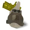 HolsterBuilder OWB Paddle, Durable & Lightweight Kydex Holster Attachment, USA Made Concealed Carry Holster Paddle for Men & Women view 4