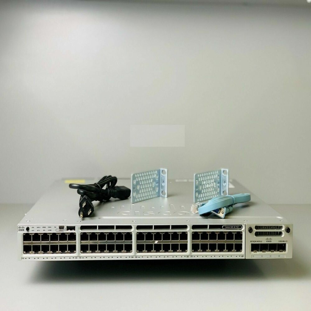 Cisco WS-C3850-48PW-SZ 48 Port Gigabit PoE Switch (Renewed)