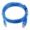 USB-A5-Mini for Servo Motor Drive A5 Series Programming Cable, Shielded with EMI Ring Hi-Speed USB Blue 3m view 1