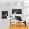 Ergounion Quad Monitor Mount, Holds Screens up to 40 Inches and 25 lbs, Fully Adjustable 4 Monitor Mount with C-Clamp and Grommet Base, Aluminum, Silver view 4