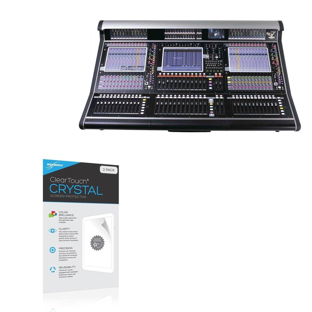 BoxWave Screen Protector Compatible with DiGiCo SD7T - ClearTouch Crystal (2-Pack), HD Film Skin - Shields from Scratches