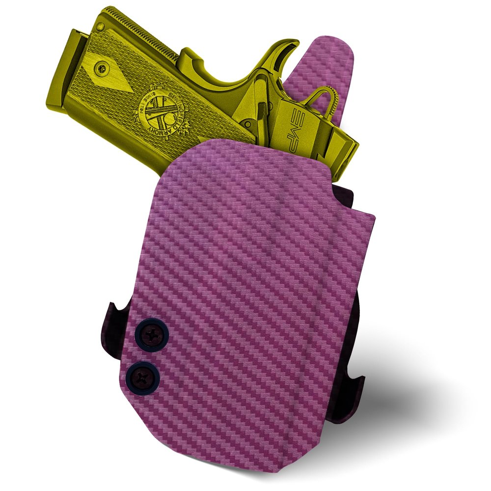 HolsterBuilder OWB Paddle, Durable & Lightweight Kydex Holster Attachment, USA Made Concealed Carry Holster Paddle for Men & Women