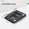 WAOCEO Tablet Holder Tablet Stand, Portable Foldable Tablet Stand, Desk Adjustable Tablet Holder for Tablets up to 12.9" and Laptop up to 19" Tablet Stand (Color : Black) view 2