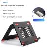 WAOCEO Tablet Holder Tablet Stand, Portable Foldable Tablet Stand, Desk Adjustable Tablet Holder for Tablets up to 12.9" and Laptop up to 19" Tablet Stand (Color : Black) view 3