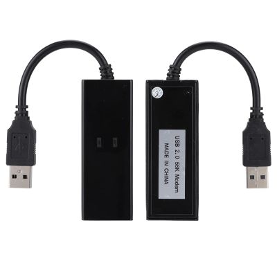 Vikye USB 56K External Dial Up Voice Fax Data Modem for Win7 Win8 Win10 XP - Quick Connect, Caller ID, USB 2.0, Small & Lightweight