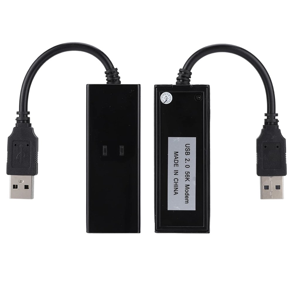Vikye USB 56K External Dial Up Voice Fax Data Modem for Win7 Win8 Win10 XP - Quick Connect, Caller ID, USB 2.0, Small & Lightweight