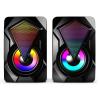 FEECOZ USB Computer Audio Portable Home Office Gaming Esports Desktop RGB Speaker Glitz Wired high Volume view 3