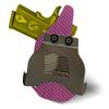 HolsterBuilder OWB Paddle, Durable & Lightweight Holster Attachment, USA Made Concealed Carry Holster Paddle for Men & Women view 2