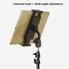 WAOCEO Tablet Holder Tablet Floor Tripod Stand, Height Adjustable Tablet Holder Mount for Live Stream/Watching, 4.7-13" Lazy Holder Bracket Support, Black Tablet Stand (Color : 160cm Tripod) view 3