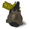 HolsterBuilder OWB Paddle, Durable & Lightweight Holster Attachment, USA Made Concealed Carry Holster Paddle for Men & Women view 2