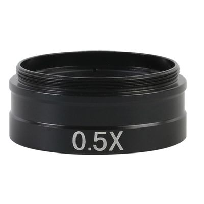 Microscope Accessories Kit 0.5X/0.35X/2X/1X Auxiliary 42mm for 10A 300X 180X 120X C-Mount Lens Microscope Camera Microscope Slides (Size : 0.5X 2X)