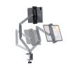 WAOCEO Tablet Holder Foldable Phone Tablet Mount Holder,Heavy Duty Aluminum Tablet Holder, Multi-Angle and Height Adjustment Tablet Bracket for 4''-13'' Phone Tablet Tablet Stand (Color : Gris) view 3