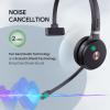Yealink WH62 Mono UC DECT Wireless Headset 525 ft Range for Zoom Skype Certified Work Headset with 2X Noise Canceling Mic for IP Phone and Computer, Office Single On Ear Headphone,13 Talk Time view 3