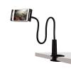 WAOCEO Tablet Holder Lazy Phone Tablet Stand, Flexible Gooseneck Tablet Holder Mount with Clip for Bed Desk, Universal Long Arm Bracket for 4 to 10.6 inches Device Tablet Stand (Size : 100cm Black) view 1