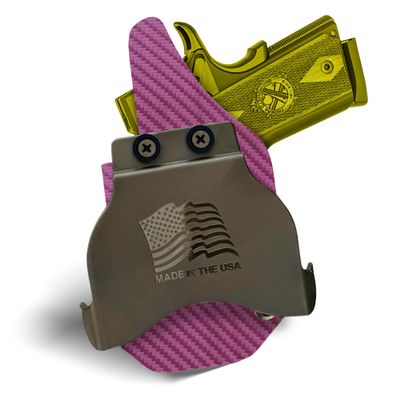 HolsterBuilder OWB Paddle, Durable & Lightweight Holster Attachment, USA Made Concealed Carry Holster Paddle for Men & Women