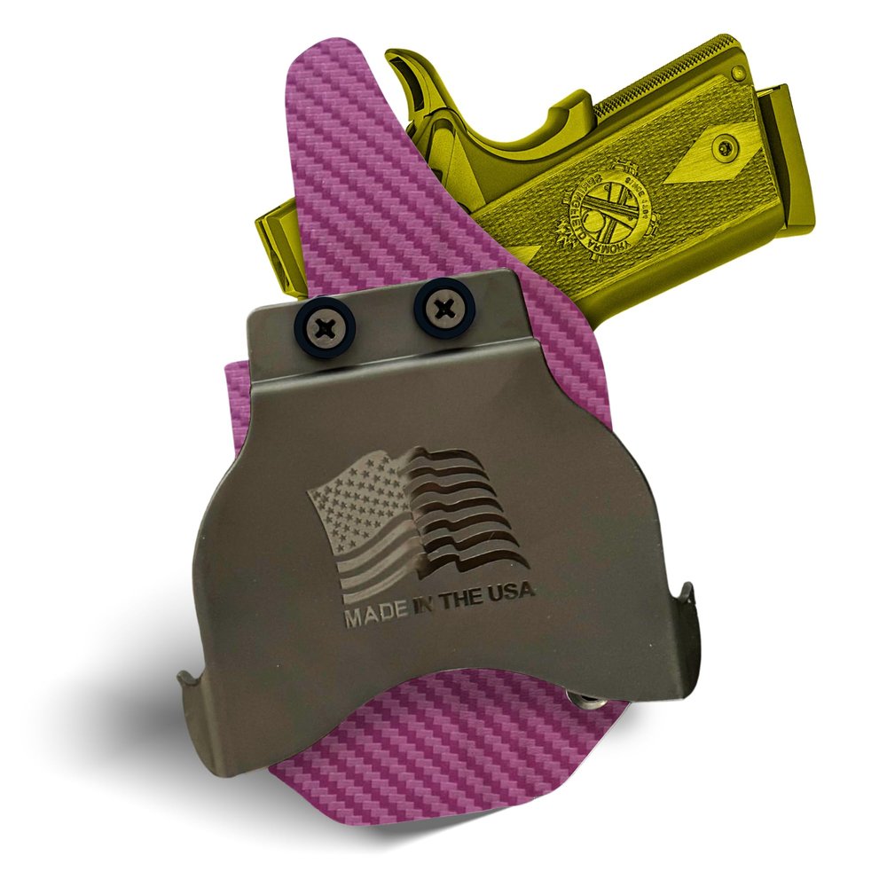 HolsterBuilder OWB Paddle, Durable & Lightweight Holster Attachment, USA Made Concealed Carry Holster Paddle for Men & Women