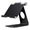 WAOCEO Tablet Holder Tablet Holder, Aluminium Adjustable Phone Tablet Stand, Lazy Support Desktop Stand Holder for Phones and Tablets up to 12.9 Inches Tablet Stand (Color : Black) view 1
