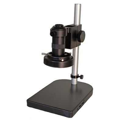 Microscope Accessories Kit 40mm Large Adjsutable Stereo Digital Industry Lab Microscope Lens Table Stand 130X Zoom C-Mount Lens Microscope Slides (Color : with 56 Led Lights)