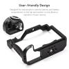 Andoer Protective Camera Cage Aluminum Alloy with Cold Shoe Mount Arca Quick Release Slot Numerous 1/4in and 3/8in Threaded Holes Compatible with Canon EOS R7/R8 Camera view 4