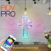 ADVPRO CROSS KNOT Tattoo RGB Dynamic Glam LED Sign - Cut-to-Edge Shape - Smart 3D Decoration - Multicolor Signage st06s66-fnd-i0013-c view 2