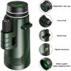 ZGYDNM 40x60 monocular Telescope Mobile Phone Camera Day Vision and Low Night Vision high Power monocular, Adult monocular, high Power monocular, Smartphone Telescope view 3