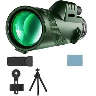 ZGYDNM Mini Power Telescope Portable Zoom HD 5000M Telescope Folding Long Distance Telescope Hunting Sports Outdoor Camping Trips (Color : Green suit2)
