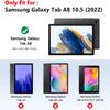 360 Degree Rotating Case for Samsung Galaxy Tab A8 10.5 Inch 2022 SM-X200/X205/X207, Multi-Angle Viewing Stand PU Leather Case with Auto Wake/Sleep, Horse with US Flag view 2