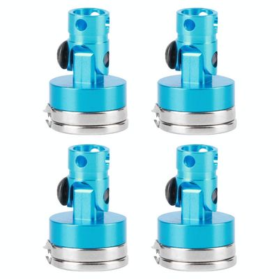 Pilipane Long-Lasting Magnetic Column Posts, Aluminum Alloy Magnetic RC Car Shell Posts, Aluminum Alloy RC Car Accessories for AXIAL SCX10 1/10 Model(Blue)