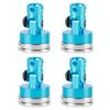 Pilipane Long-Lasting Magnetic Column Posts, Aluminum Alloy Magnetic RC Car Shell Posts, Aluminum Alloy RC Car Accessories for AXIAL SCX10 1/10 Model(Blue)