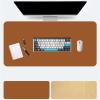 Icegrey Desk Pad Protector Double-Sided Mouse Pad Waterproof Non-Slip Desk Top Writing Mat for Office Work Home Dcor Light Brown 90x45cm view 1