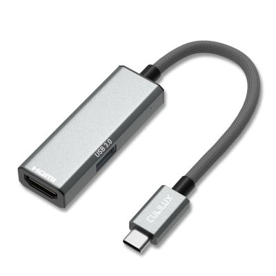 Cubilux USB C to HDMI Adapter, 4K HDMI & USB 3.0, Compatible with MacBook, Dell, Surface, Samsung, iPhone, Android