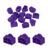 MECCANIXITY RJ45 Port Duct Covers Caps Port Anti Dust Cap Cover Silicone Plugs Protector for RJ45 Female End, Pack of 25 Purple view 1