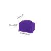 MECCANIXITY RJ45 Port Duct Covers Caps Port Anti Dust Cap Cover Silicone Plugs Protector for RJ45 Female End, Pack of 25 Purple view 2