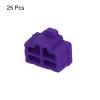 MECCANIXITY RJ45 Port Duct Covers Caps Port Anti Dust Cap Cover Silicone Plugs Protector for RJ45 Female End, Pack of 25 Purple view 3