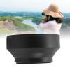 Pilipane Adjust Lens Hood, Foldable Lens Hood, Universal 3 in 1 Foldable Lens Hood with Adjust States Lens Hood for Camera Lens(82mm) view 2