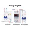 RWRAPS Single Phase Two Wires 40A Over Voltage Protection 220v Automatic Reconnect Voltage Protection Device with Voltage Display view 2