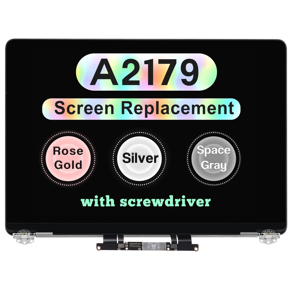 13" Screen Replacement for MacBook Air Retina 2020 A2179 EMC 3302 MVH22 MVH42 MVH52 MWTJ2 MWTK2 MWTL2 LCD Screen Retina Display Full Assembly 2560x1600 (Rose Gold)