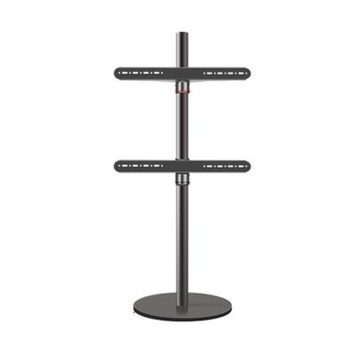 QICBYING Floor TV Stand, TV Mount with Mount Swivel and Height Adjustable, Cold Rolled Steel Material, for 37-75 Inch TVs, Holds Up to 45kg, Max VESA 600x600mm
