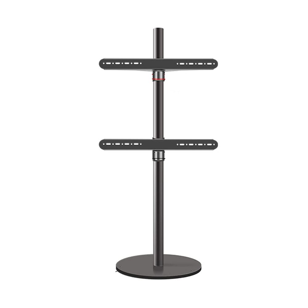 QICBYING Floor TV Stand, TV Mount with Mount Swivel and Height Adjustable, Cold Rolled Steel Material, for 37-75 Inch TVs, Holds Up to 45kg, Max VESA 600x600mm