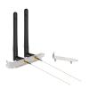 Bingfu Dual Band WiFi Antenna 2.4GHz 5GHz 5.8GHz 3dBi MIMO RP-SMA Male + 2 x 7.87 inch Cable + Slot Bracket for WiFi Router Wireless Mini PCI Express PCIE Network Card Adapter view 1