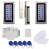 MENGQI-CONTROL Waterproof Metal RFID+PIN Code Door Entry and Exit verification System & 600lbs Electric Magnetic Lock+110V Power Supply+RFID Keychains/Cards view 1