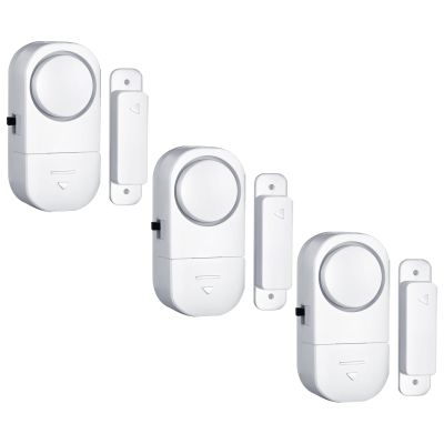 HIIXHC Door Window Alarm, 95DB Door Alarms for Kids Safety, Wireless Sensor Door Window Burglar Alarm-Window Pool Alarms for Home (3 Pack)
