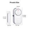 HIIXHC Door Window Alarm, 95DB Door Alarms for Kids Safety, Wireless Sensor Door Window Burglar Alarm-Window Pool Alarms for Home (3 Pack) view 4