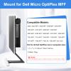 2 Pack Mini PC Mount for Dell OptiPlex Micro Form Factor Case Wall VESA and Under Desk Mount for Dell MFF 7080 5070 3000 7060 7090 7010 3060 3040 3046 3050 3090 7080XE Micro PC Mounting Bracket view 2