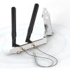 Bingfu Dual Band WiFi 2.4GHz 5.8GHz 8dBi RP-SMA Male Antenna + 9.84 inch Extension Cable + Slot Cover for M.2 NGFF Intel Wireless Network Card WiFi Adapter view 1