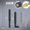 Bingfu Dual Band WiFi 2.4GHz 5.8GHz 8dBi RP-SMA Male Antenna + 9.84 inch Extension Cable + Slot Cover for M.2 NGFF Intel Wireless Network Card WiFi Adapter view 4